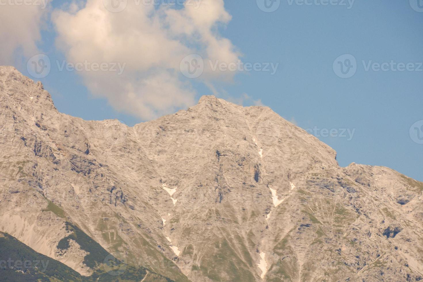 Scenic mountain landscape photo