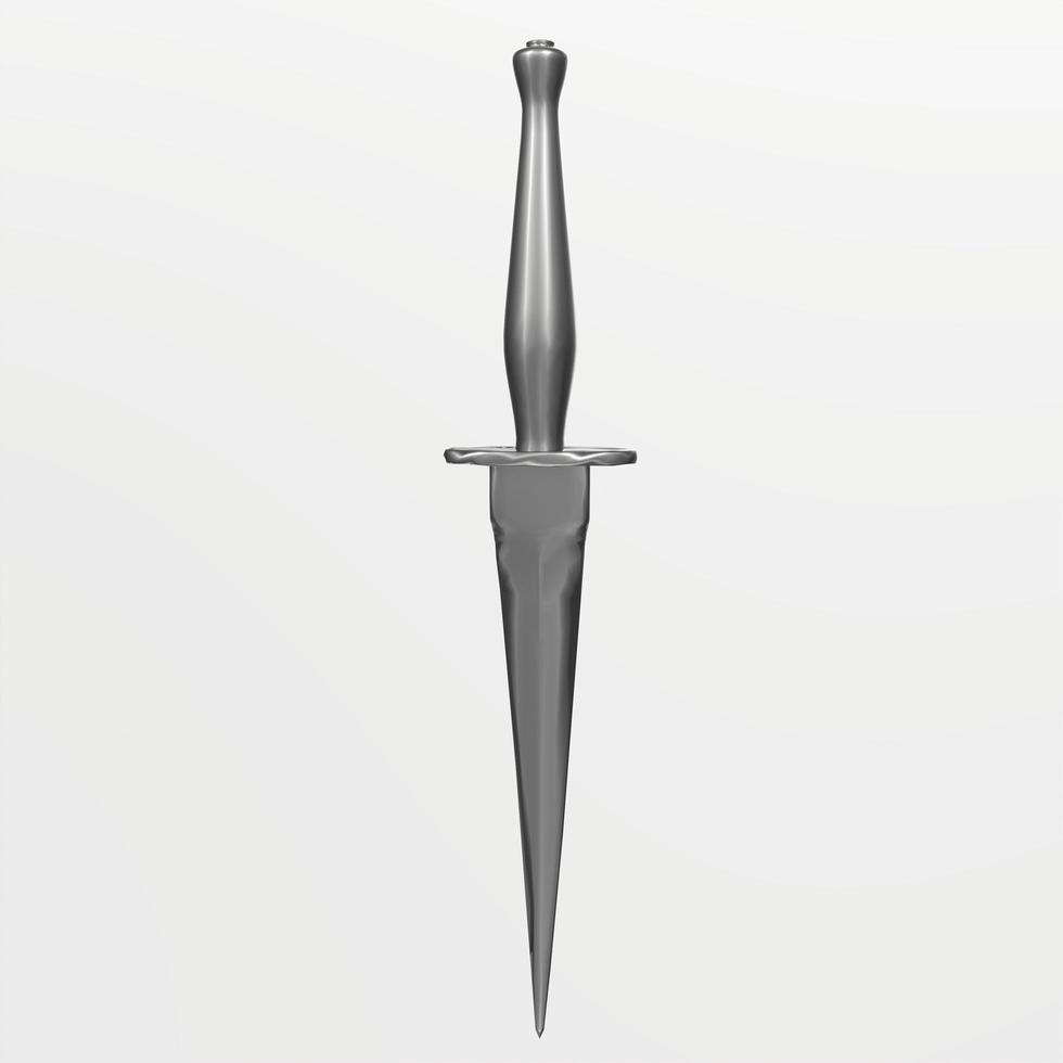 Dagger isolated on background photo