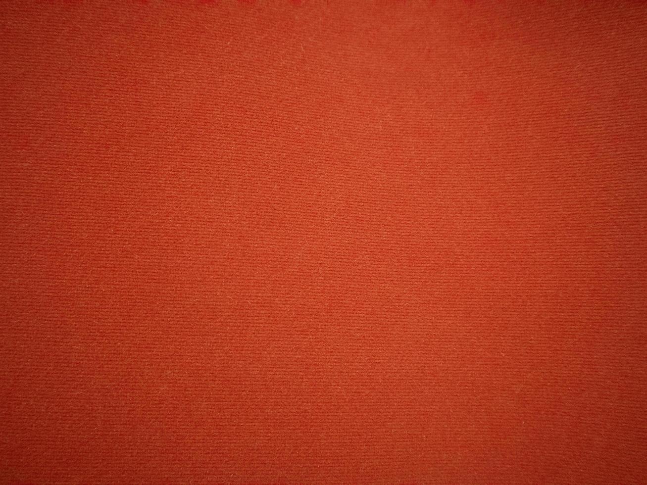 Orange velvet fabric texture used as background. Empty Orange fabric background of soft and smooth textile material. There is space for text.. photo