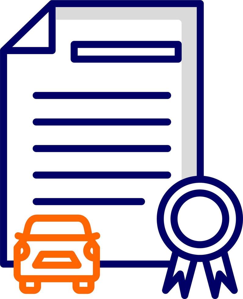 Driving Test Vector Icon