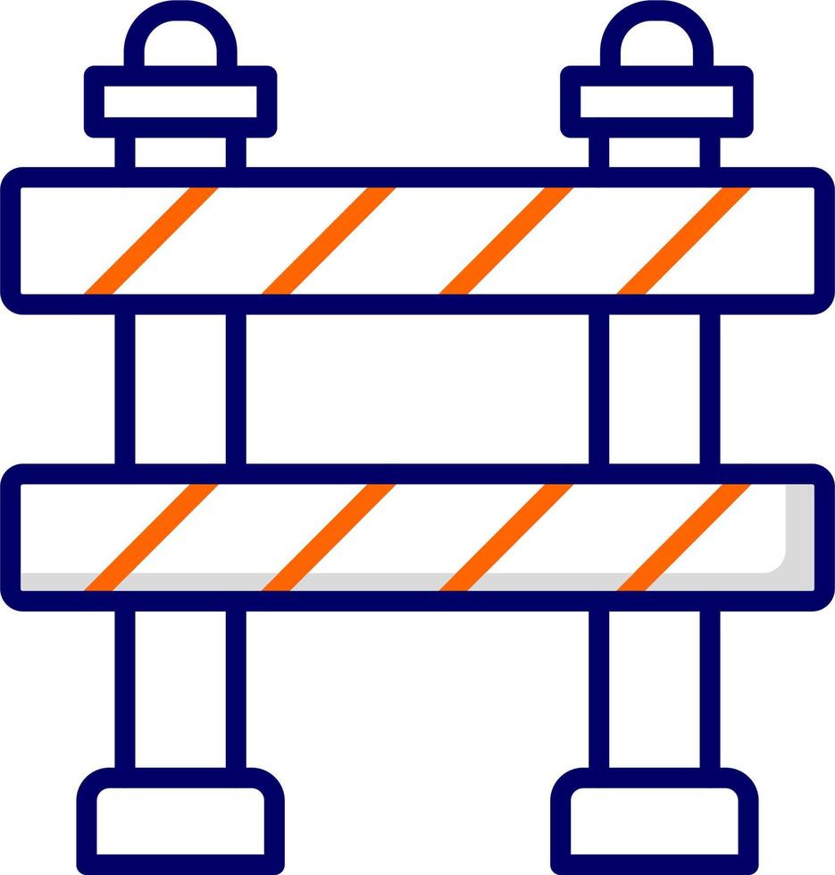 Traffic Barrier Vector Icon