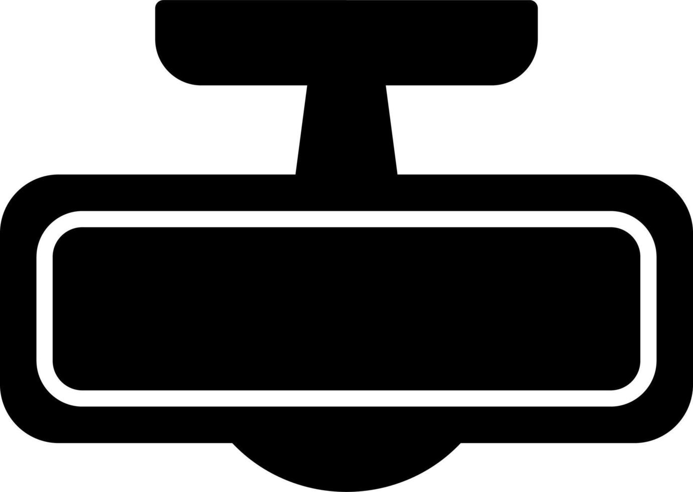 Rear Mirror Vector Icon