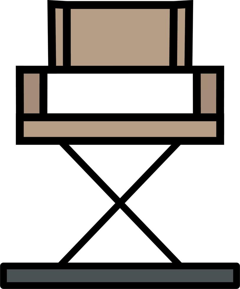 icono de vector de silla de director