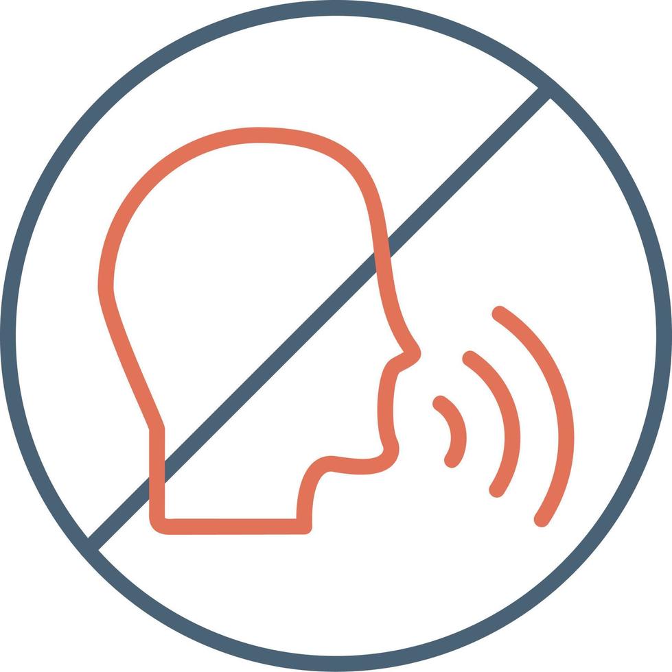No Talking Vector Icon