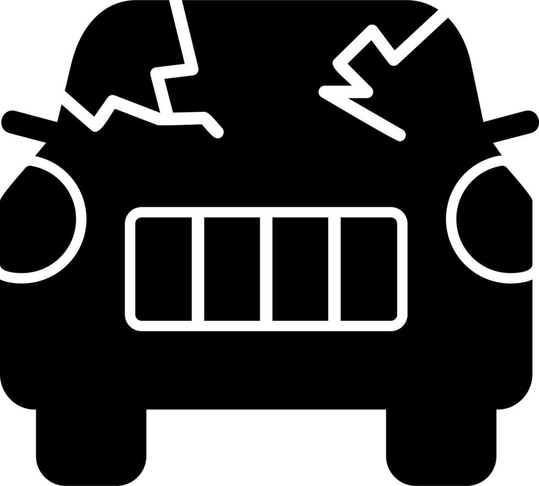 Broken Car Vector Icon