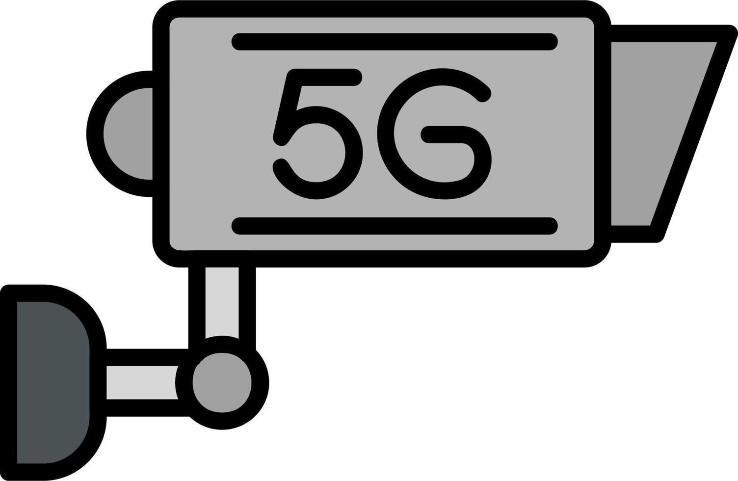 5g cctv cámara vector icono