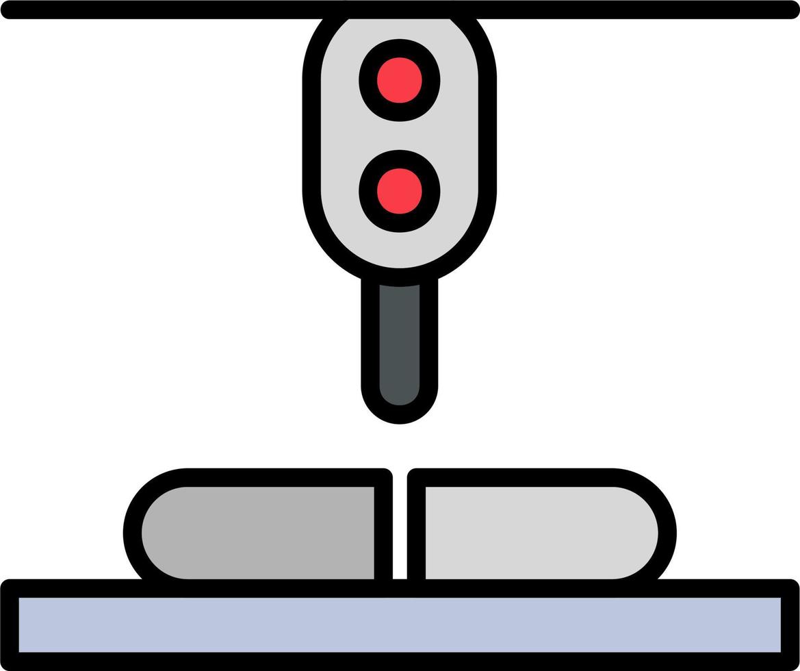 Laser Cutting Machine Vector Icon