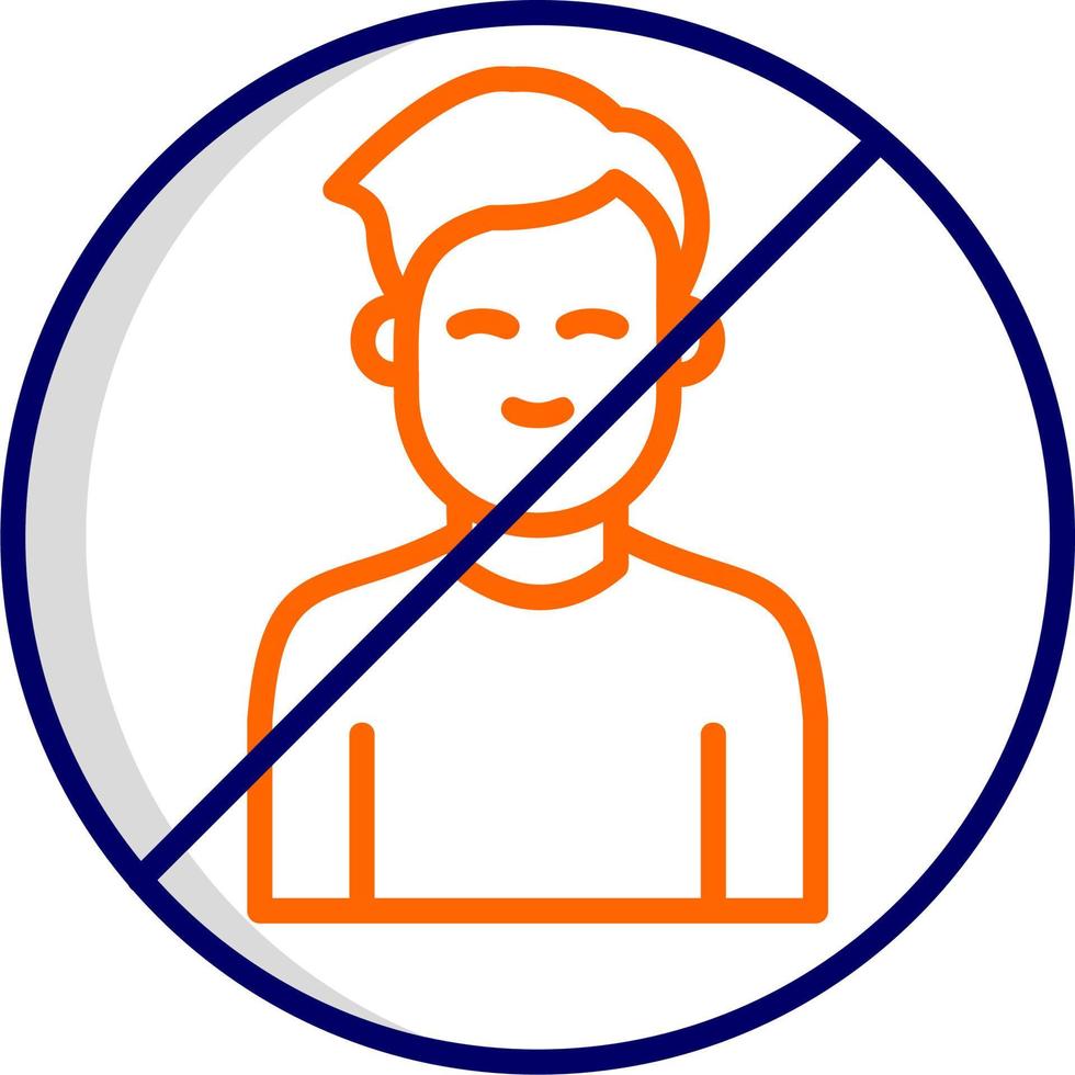 Man Blacklist Vector Icon