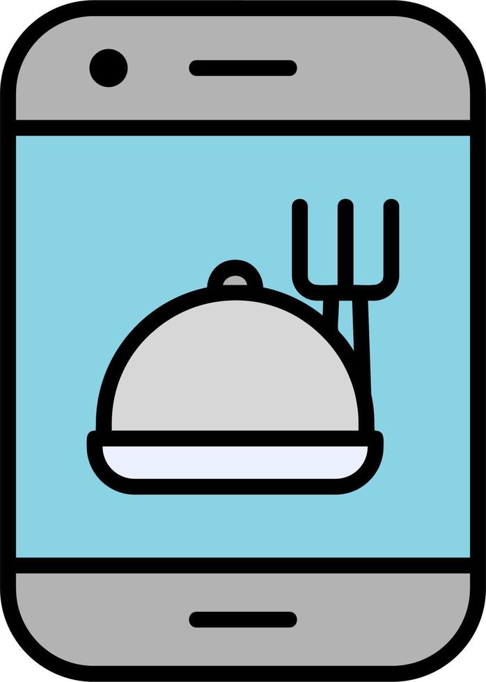Online Food Order Vector Icon