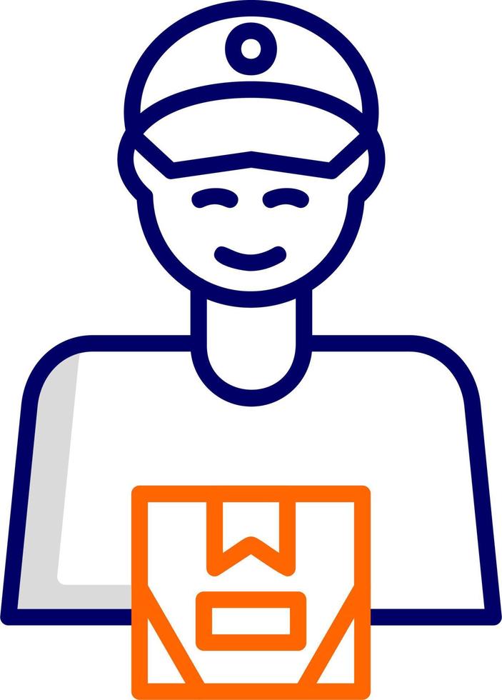 Delivery Man Vector Icon