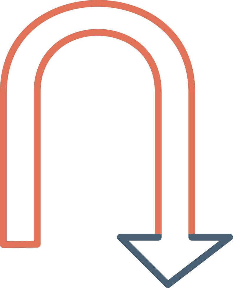U Turn Vector Icon