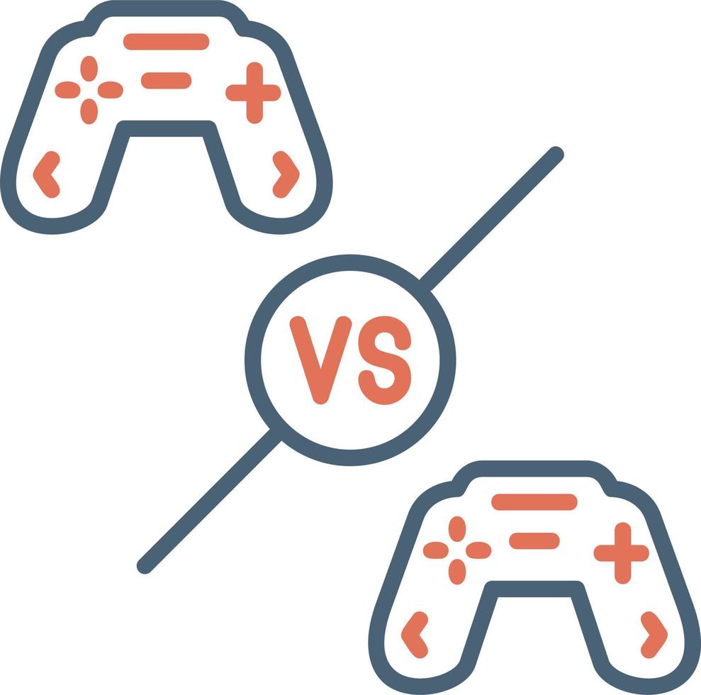 Player VS Player Vector Icon