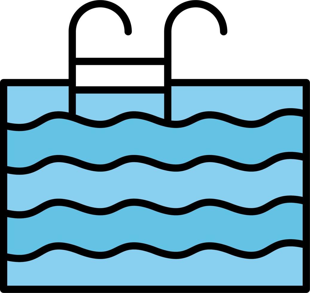 icono de vector de piscina