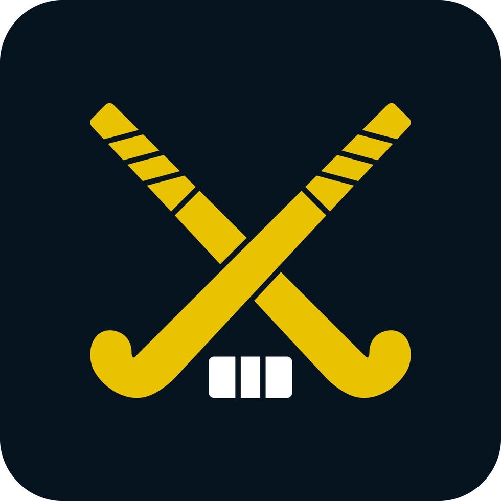 diseño de icono de vector de hockey