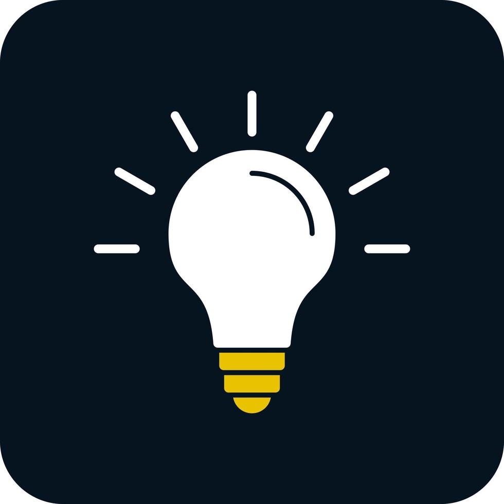 Idea Bulb Vector Icon Design