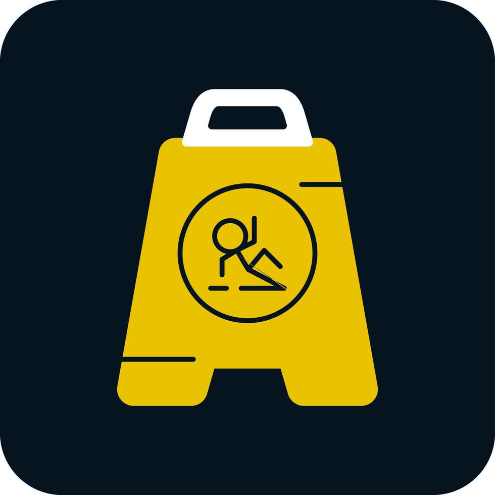 Wet Floor Vector Icon Design