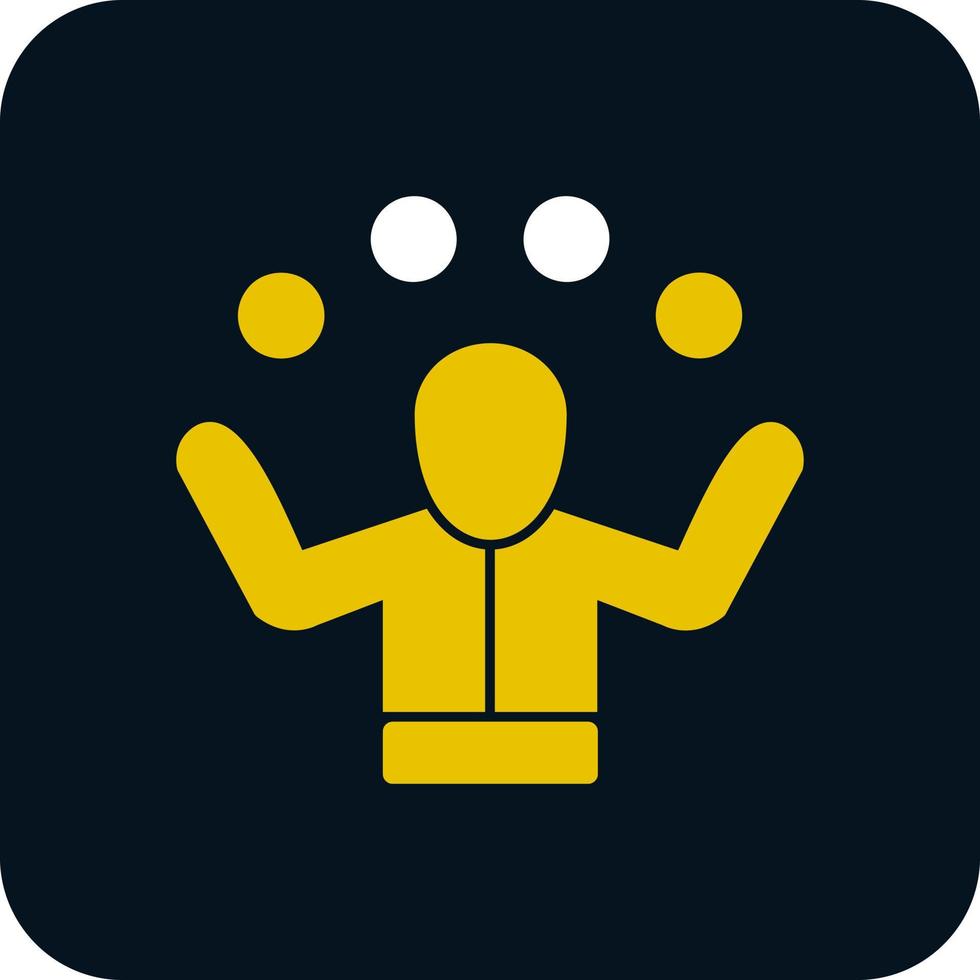 Juggling Vector Icon Design