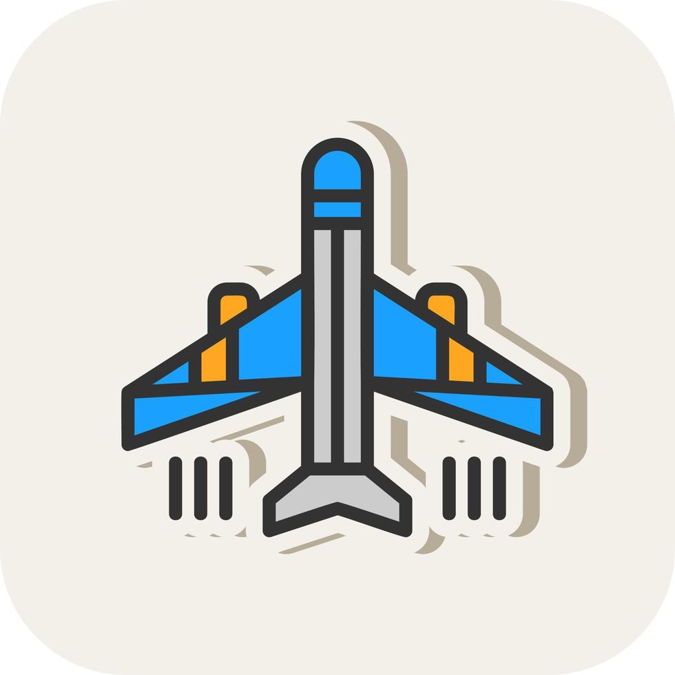 diseño de icono de vector de avión