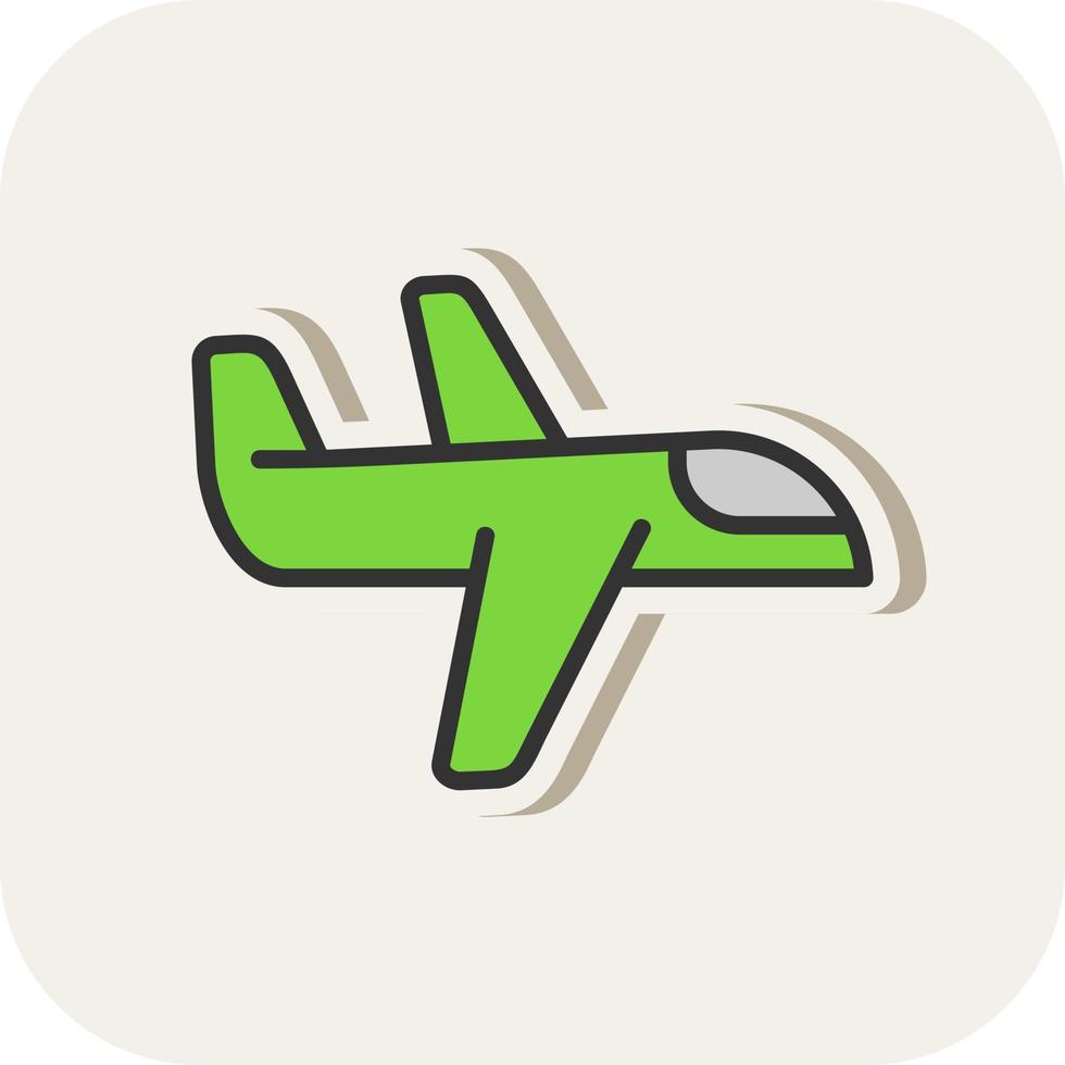 diseño de icono de vector de avión