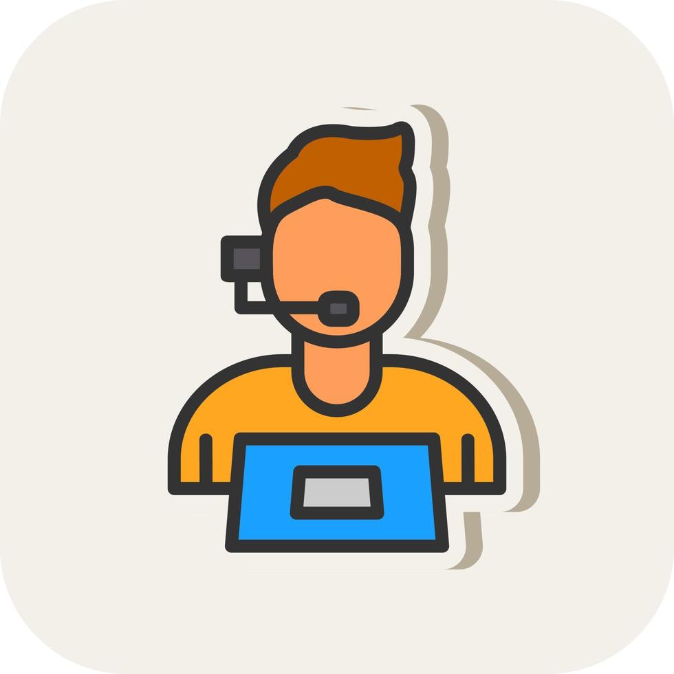 Customer Service Vector Icon Design