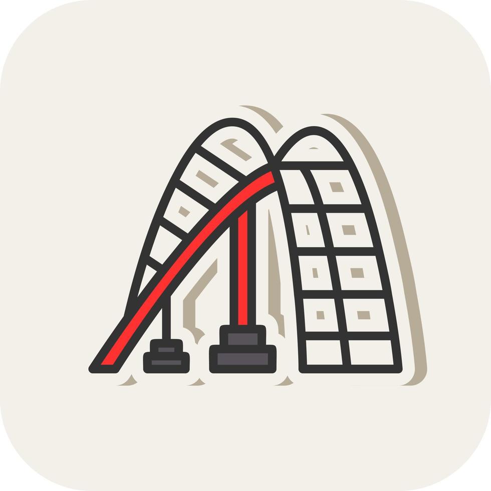 Roller Coaster Vector Icon Design