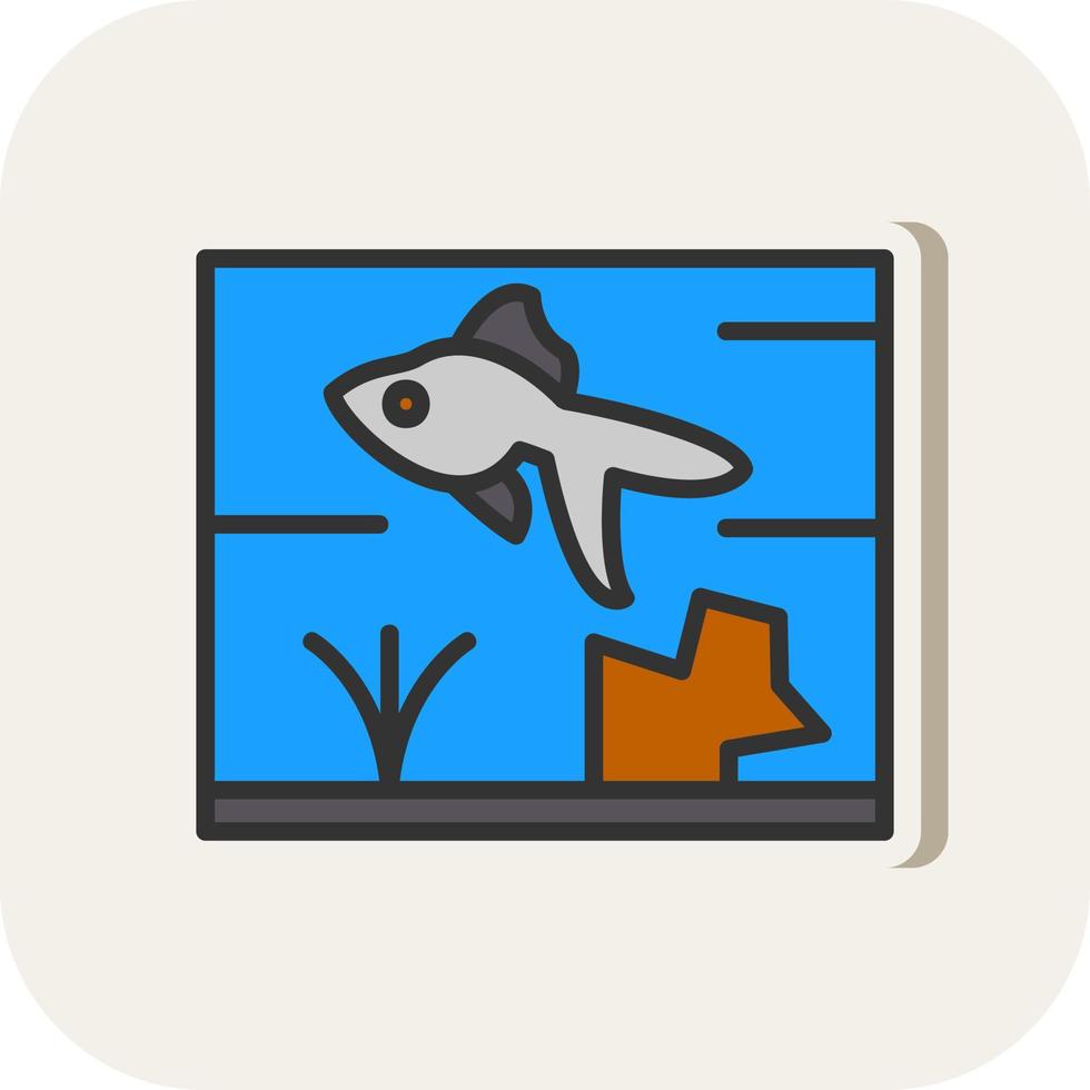 diseño de icono de vector de acuario