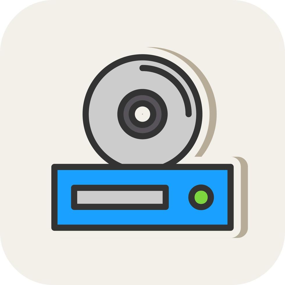 diseño de icono de vector de dvd