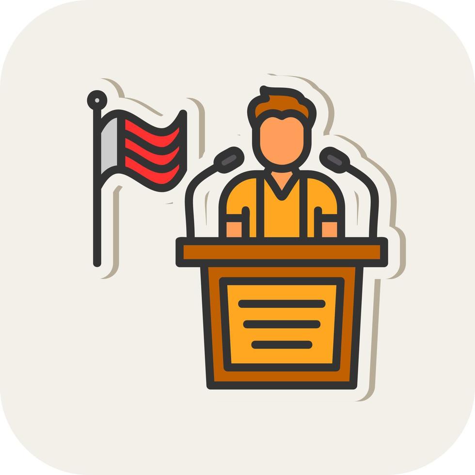 Politician Vector Icon Design