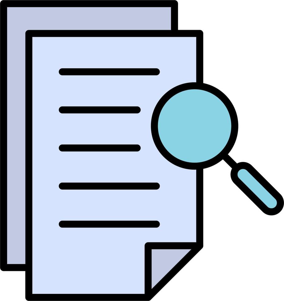 Paper Search Vector Icon