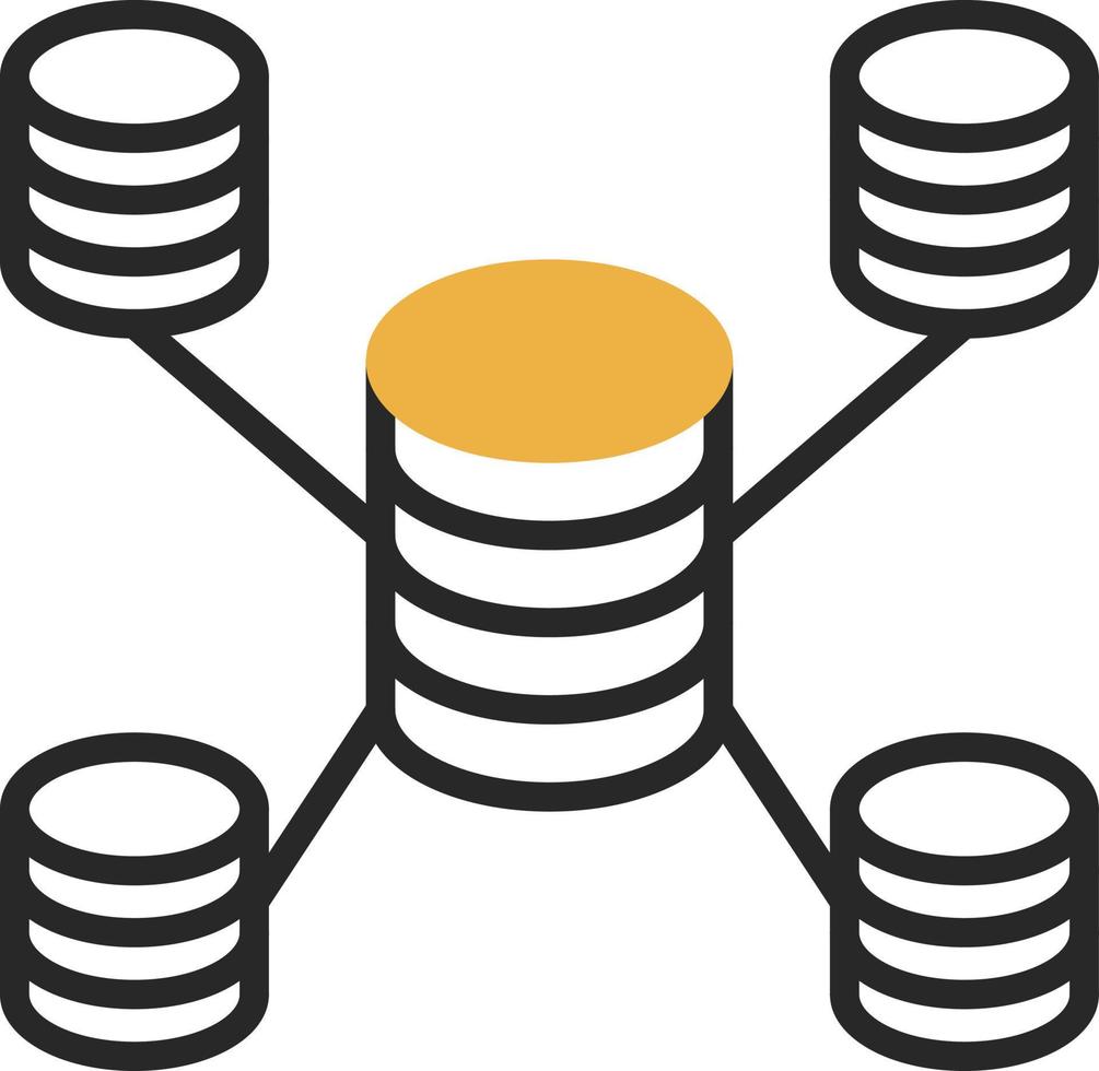 diseño de icono de vector de base de datos