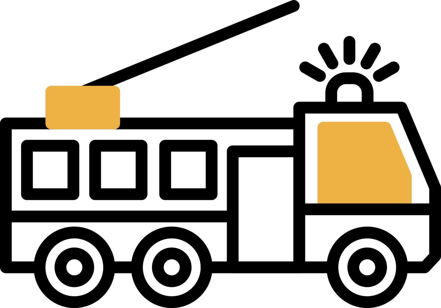 Fire Truck Vector Icon Design