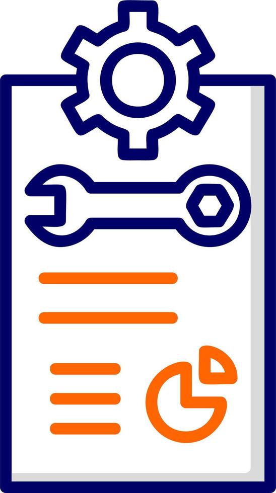 Work Report Vector Icon