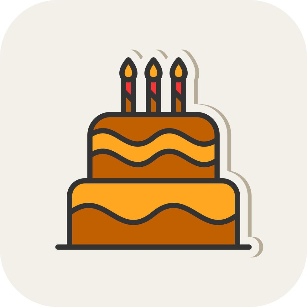 Cake Vector Icon Design