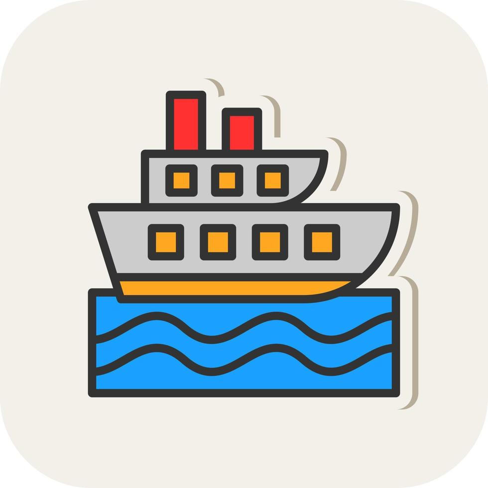 diseño de icono de vector de crucero