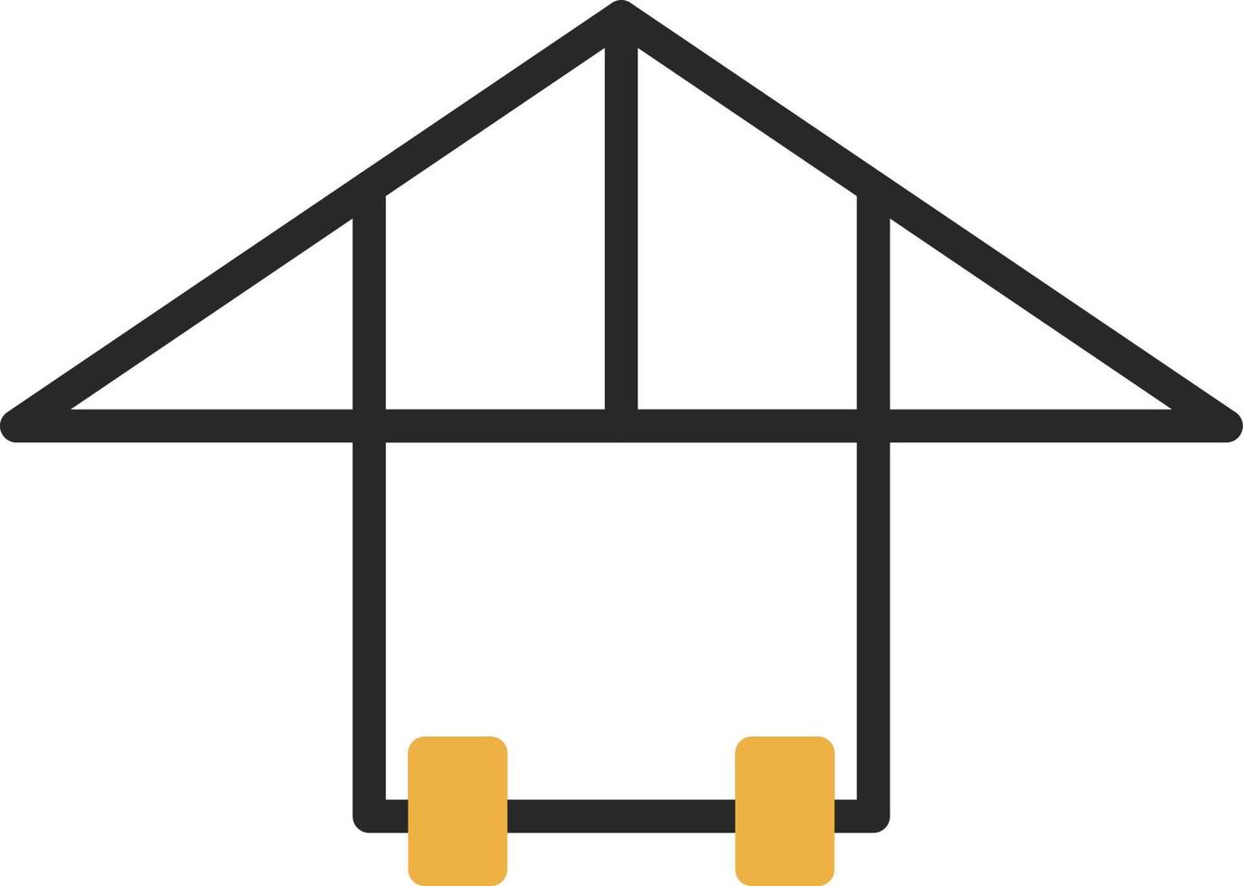 Hang Gliding Vector Icon Design