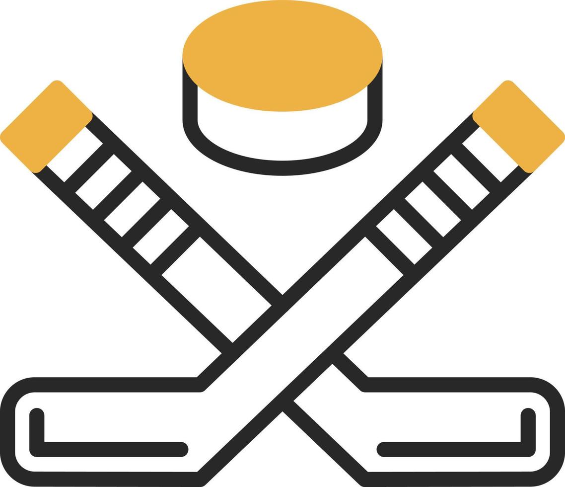 Ice Hockey Vector Icon Design