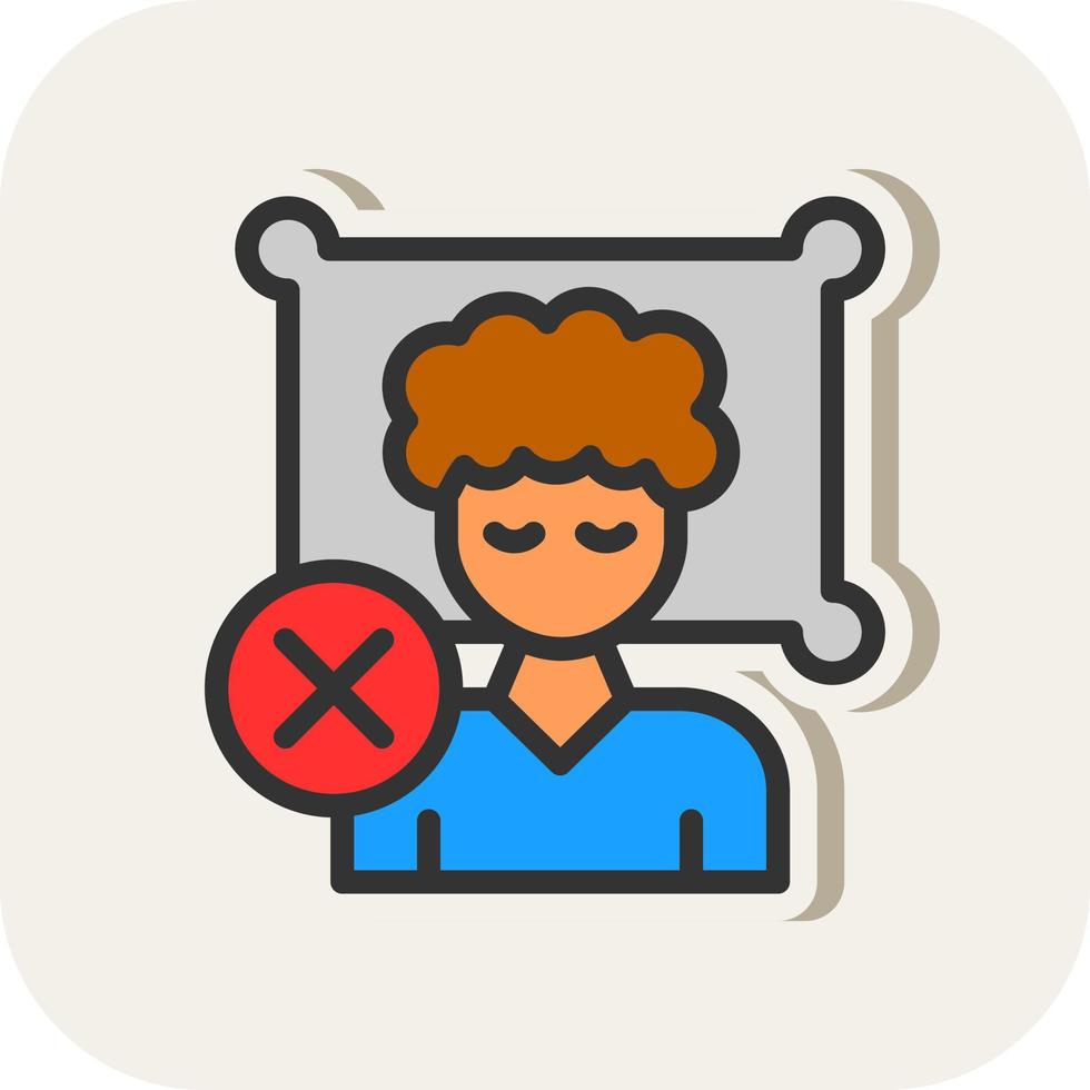 Sleep Deprivation Vector Icon Design