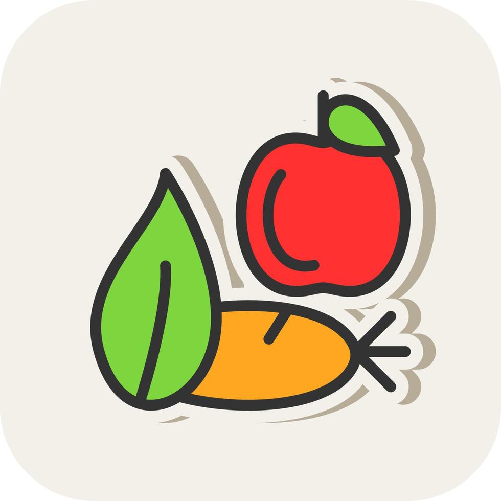 Healthy Food Vector Icon Design