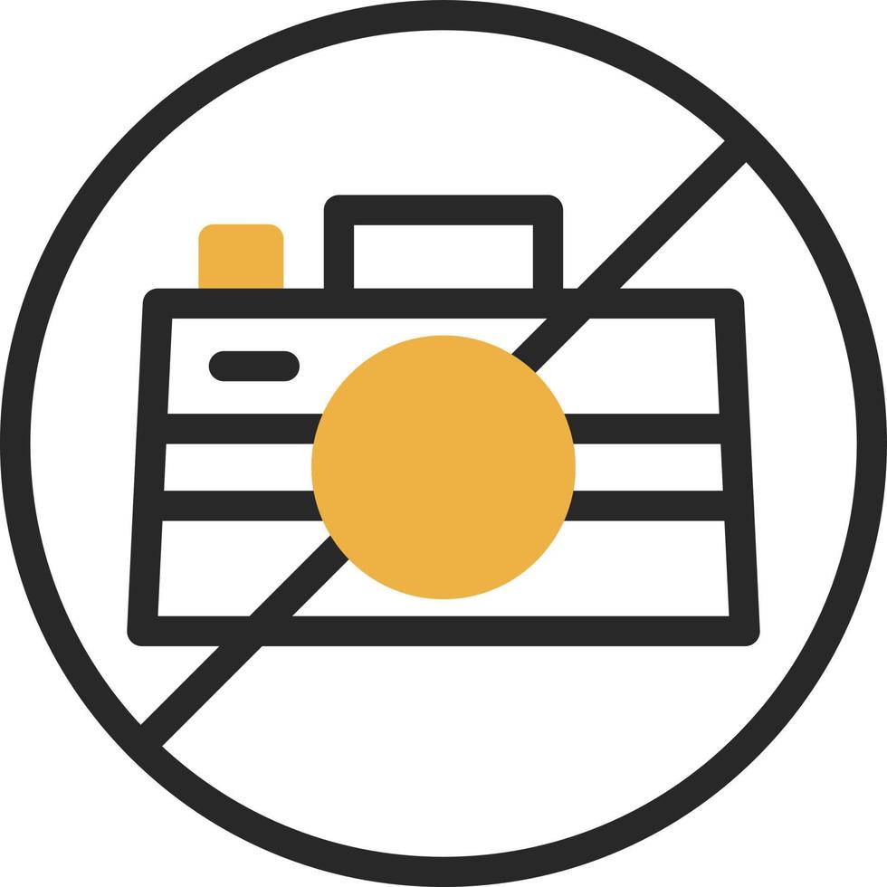 No Camera Vector Icon Design