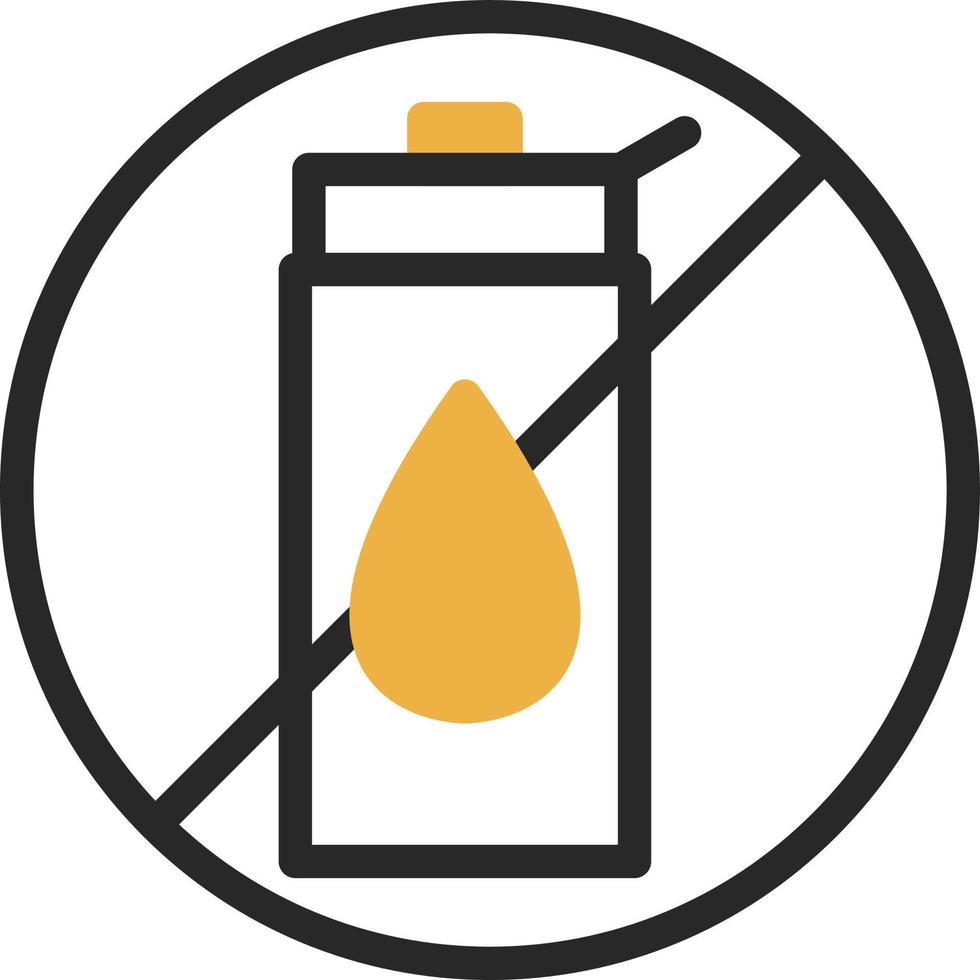 No Liquid Vector Icon Design