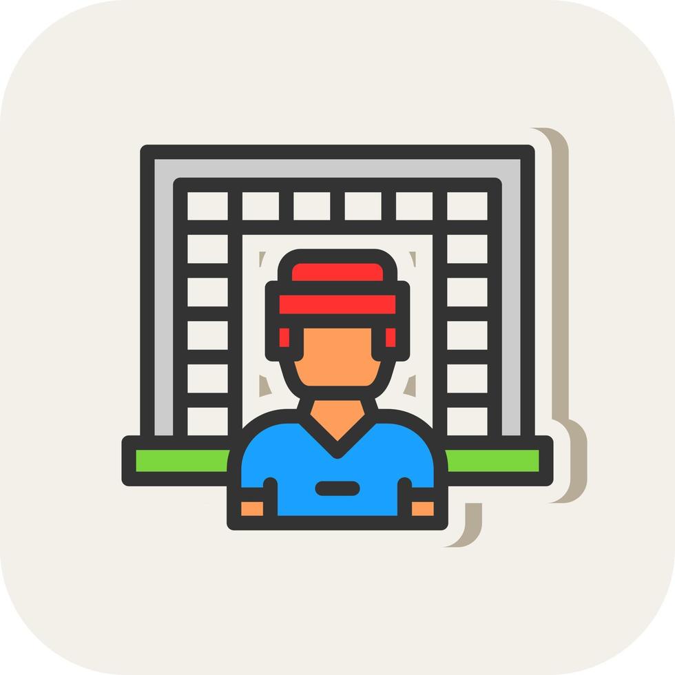 Goalkeeper Vector Icon Design