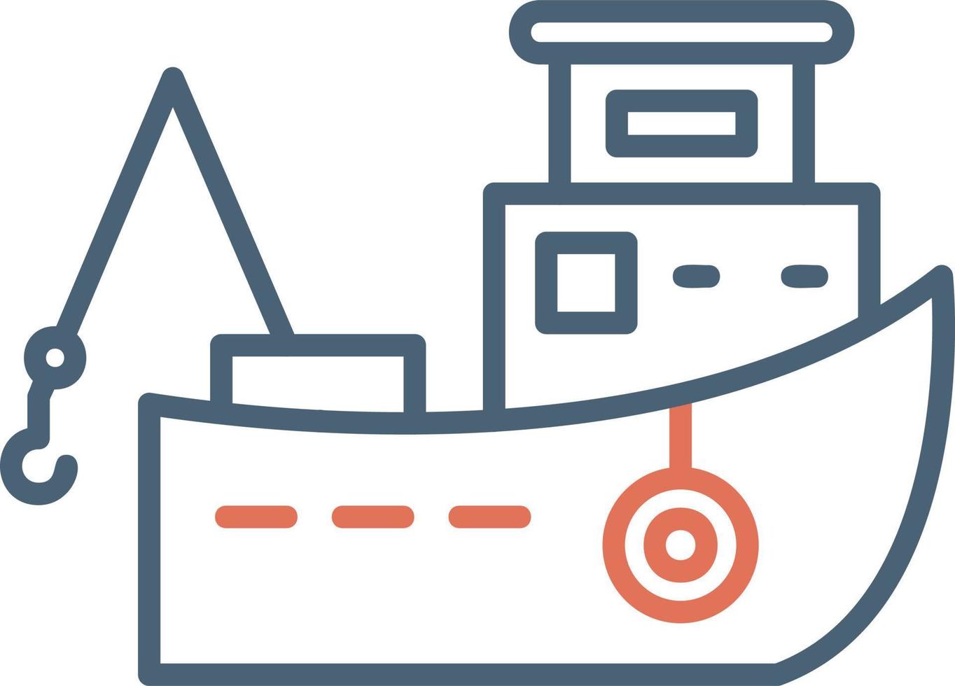 Fishing Boat Vector Icon