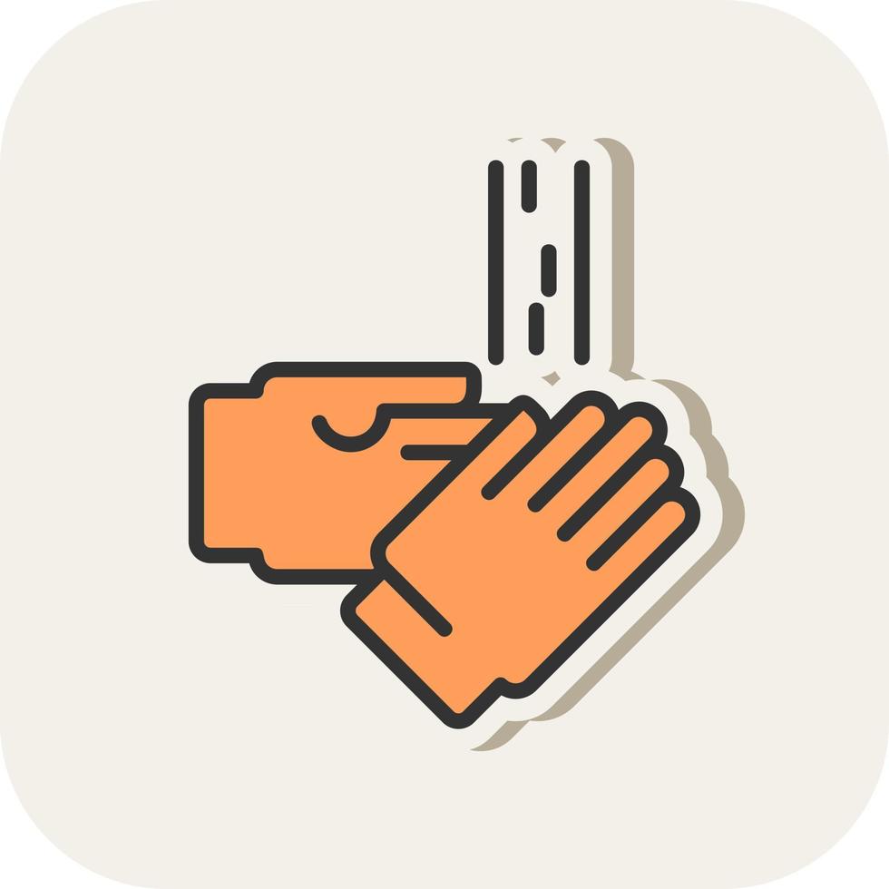 Washing Hands Vector Icon Design