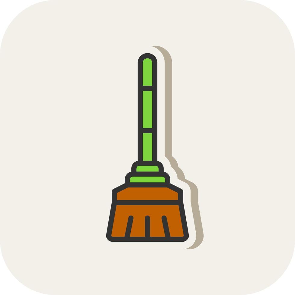 diseño de icono de vector de escoba