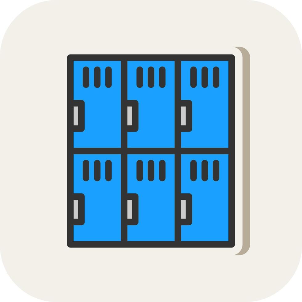 Locker Room Vector Icon Design