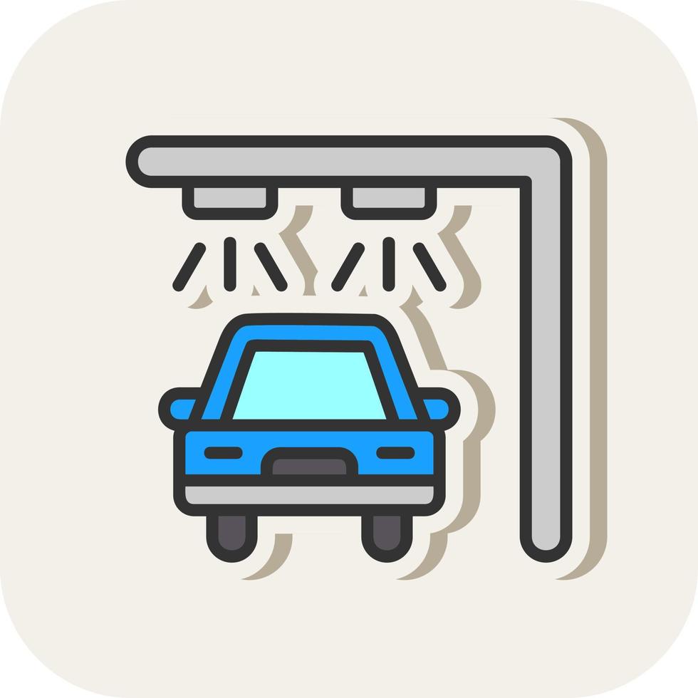 Car Wash Vector Icon Design