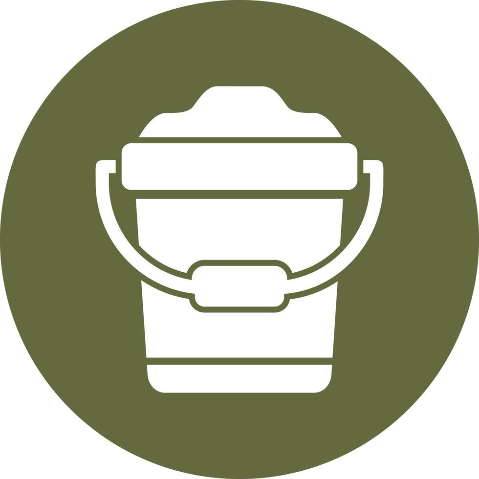 Sand Bucket Vector Icon