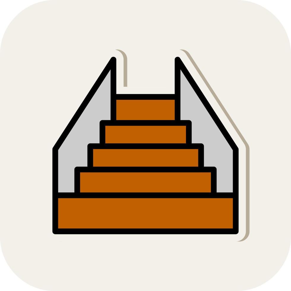 Stair Vector Icon Design