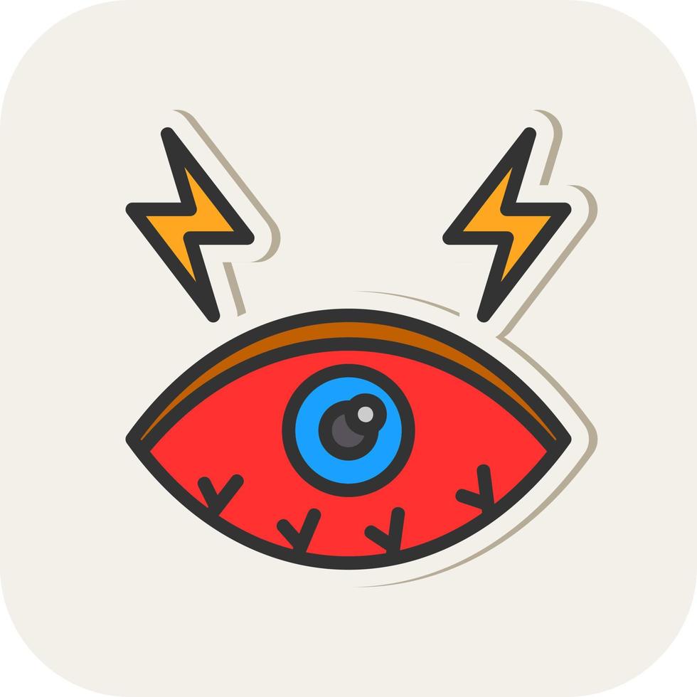 Dry Eyes Vector Icon Design