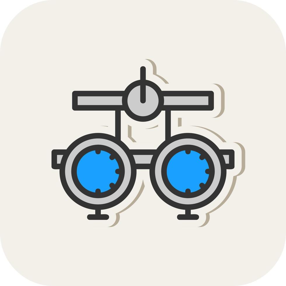 diseño de icono de vector de optometrista